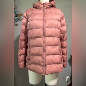 Women's Pink Puffer hooded Jacket